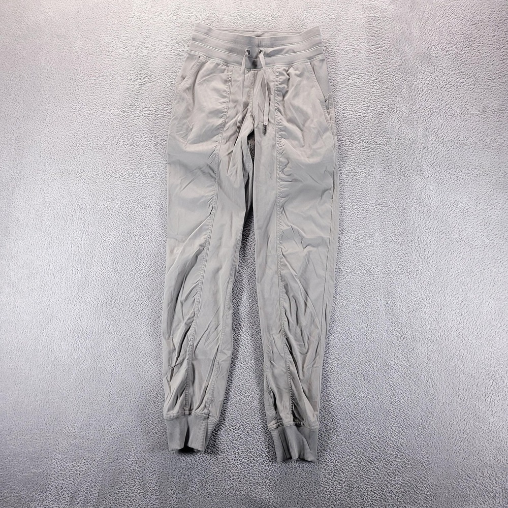 Lululemon Joggers Womens 4 Gray Dance Studio Gym Workout Fitness